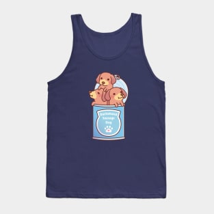 Funny Dachshund Sausage Dogs In A Can Doodle Tank Top